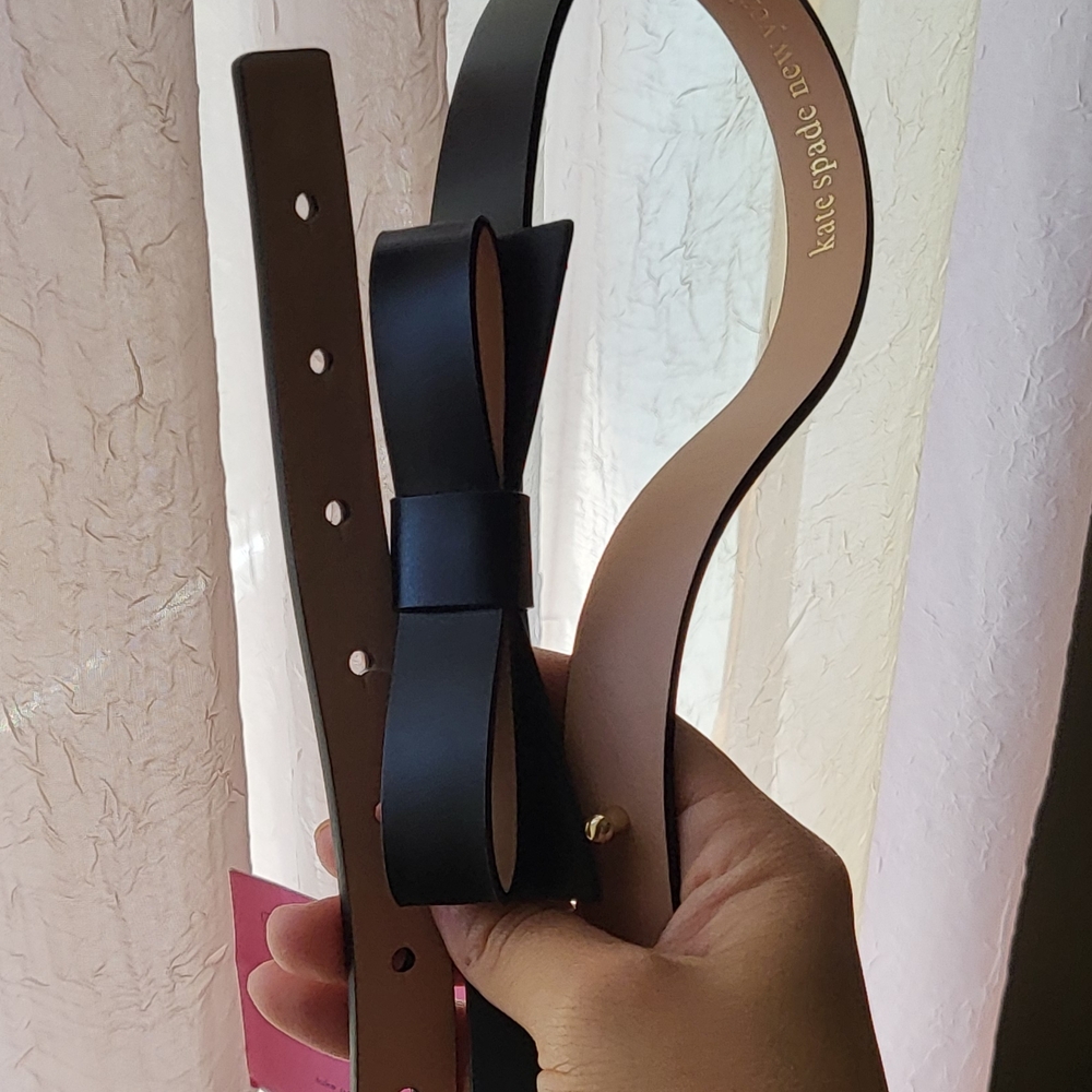 Kate Spade Black Bow Belt